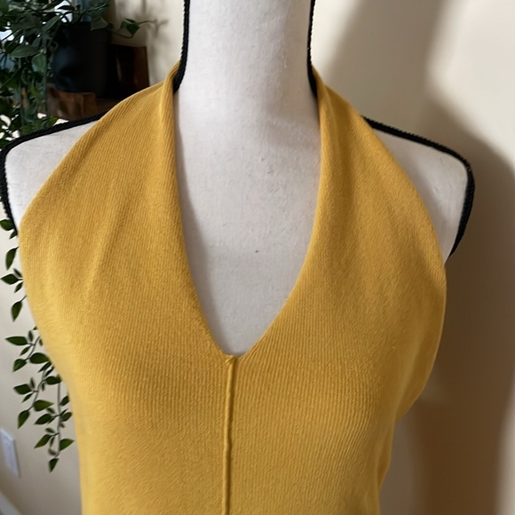 Free People Dresses & Skirts - Free People Maxi Halter Dress Size Large- Golden Yellow